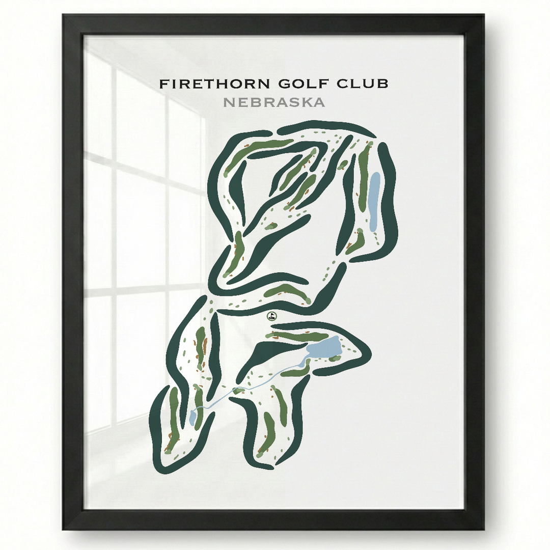 Firethorn Country Club, Nebraska - Printed Golf Courses