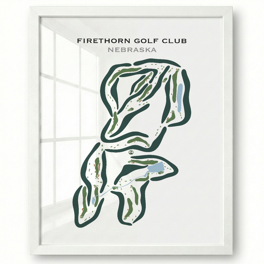 Firethorn Country Club, Nebraska - Printed Golf Courses