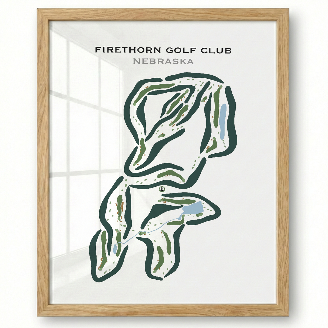 Firethorn Country Club, Nebraska - Printed Golf Courses