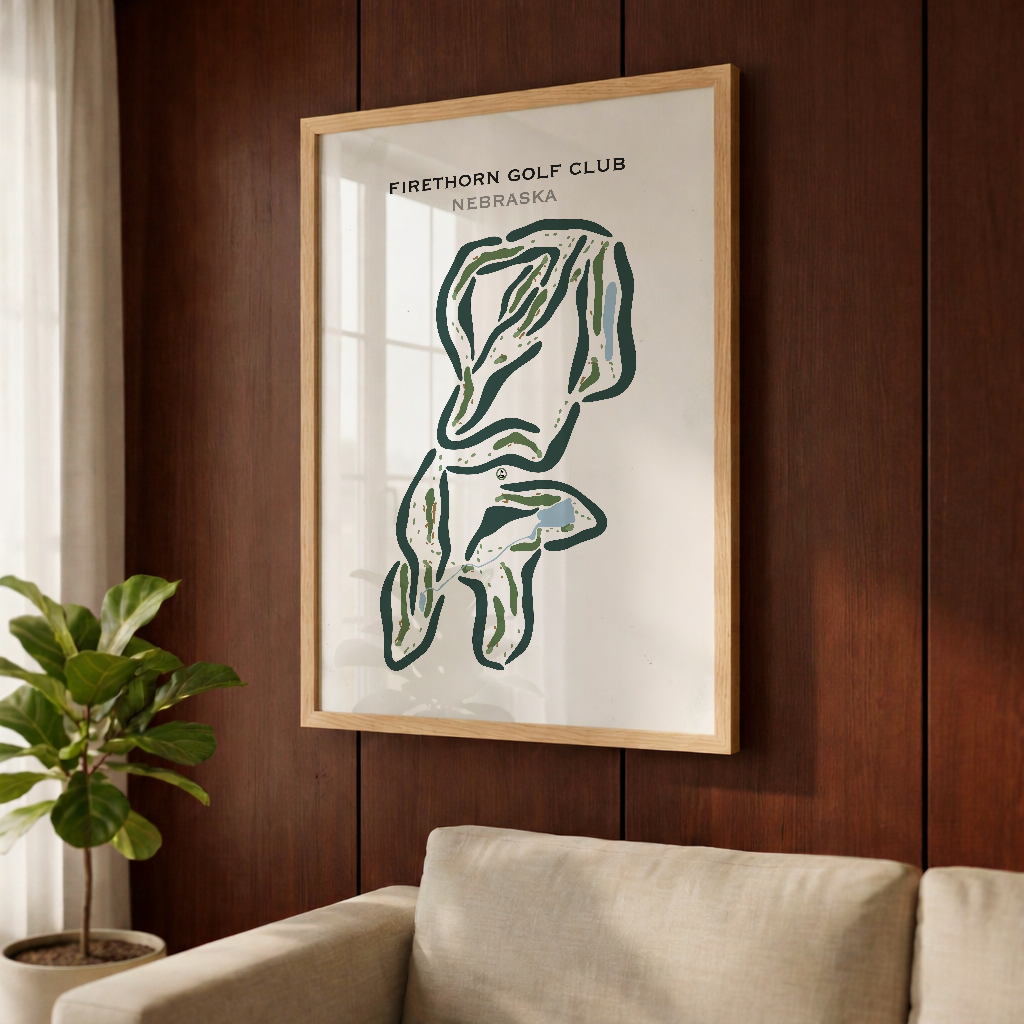 Firethorn Country Club, Nebraska - Printed Golf Courses