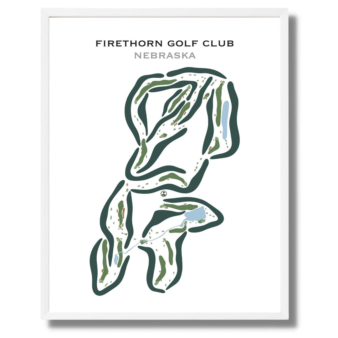 Firethorn Country Club, Nebraska - Printed Golf Courses - Golf Course Prints