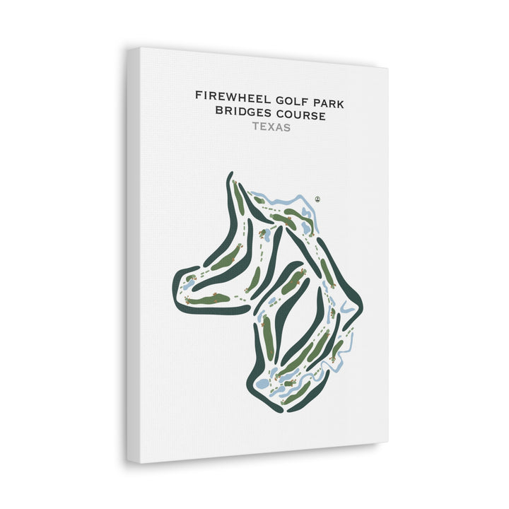 Firewheel Golf Park - Bridges Course, Texas - Printed Golf Courses