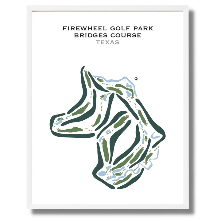 Firewheel Golf Park - Bridges Course, Texas - Printed Golf Courses