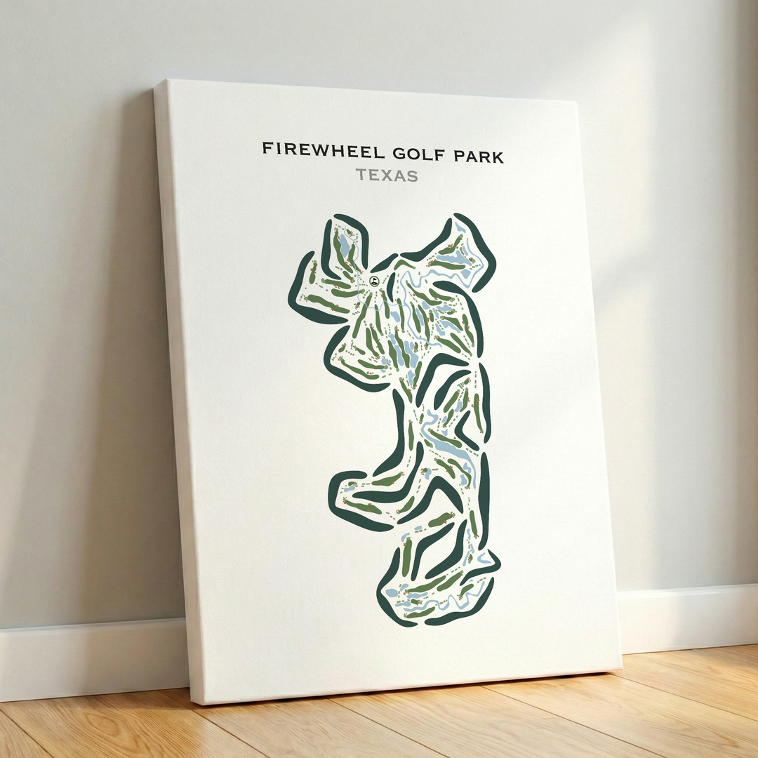 Firewheel Golf Park, Texas - Printed Golf Course