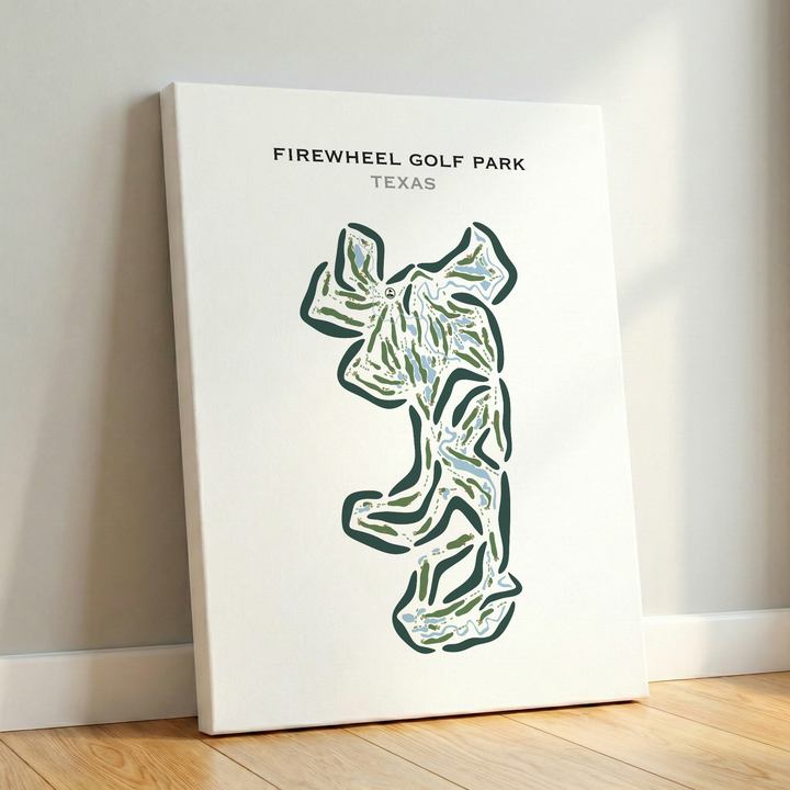 Firewheel Golf Park, Texas - Printed Golf Course