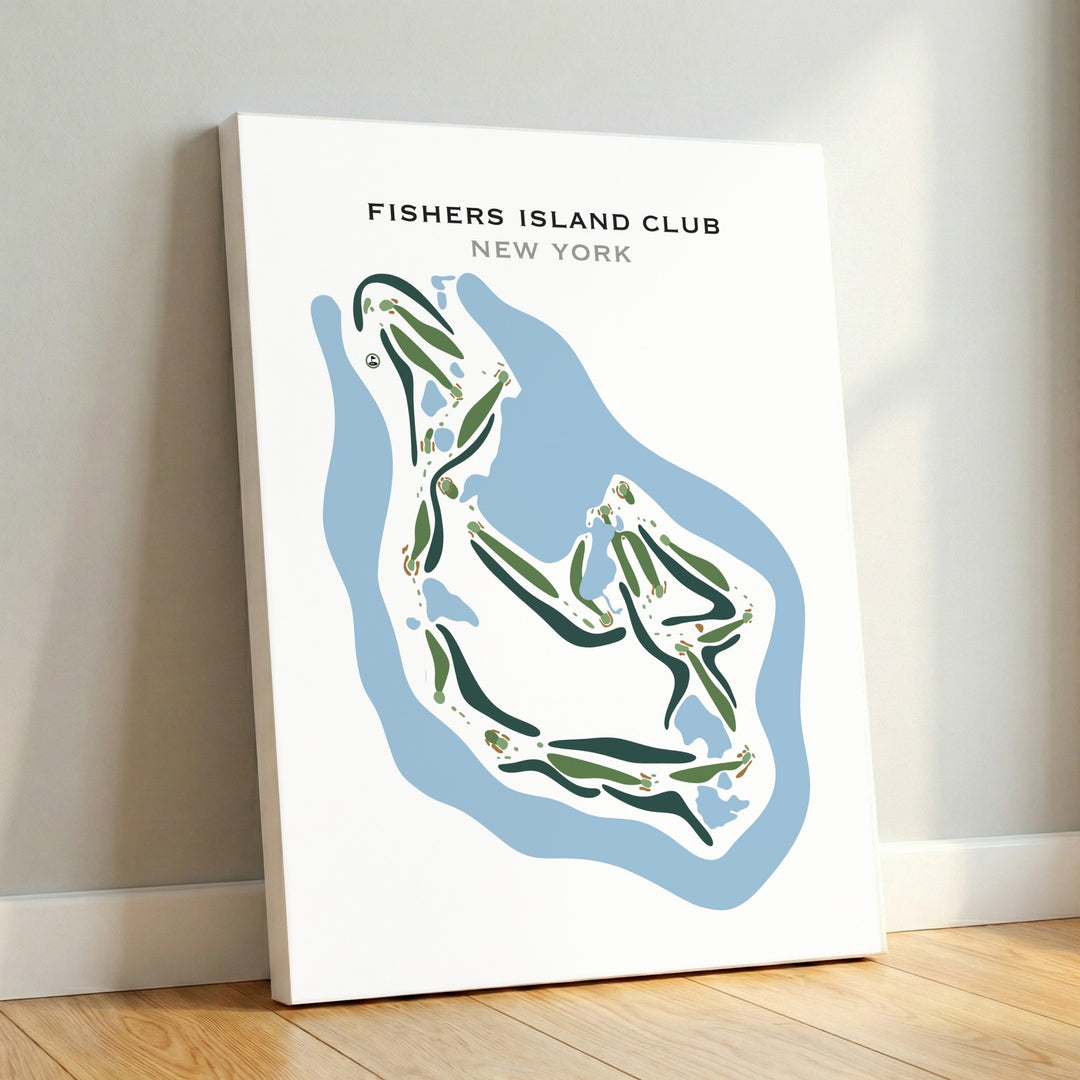 Fishers Island Club, New York - Printed Golf Courses