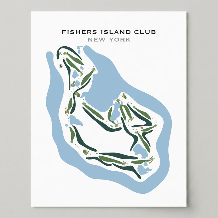 Fishers Island Club, New York - Printed Golf Courses