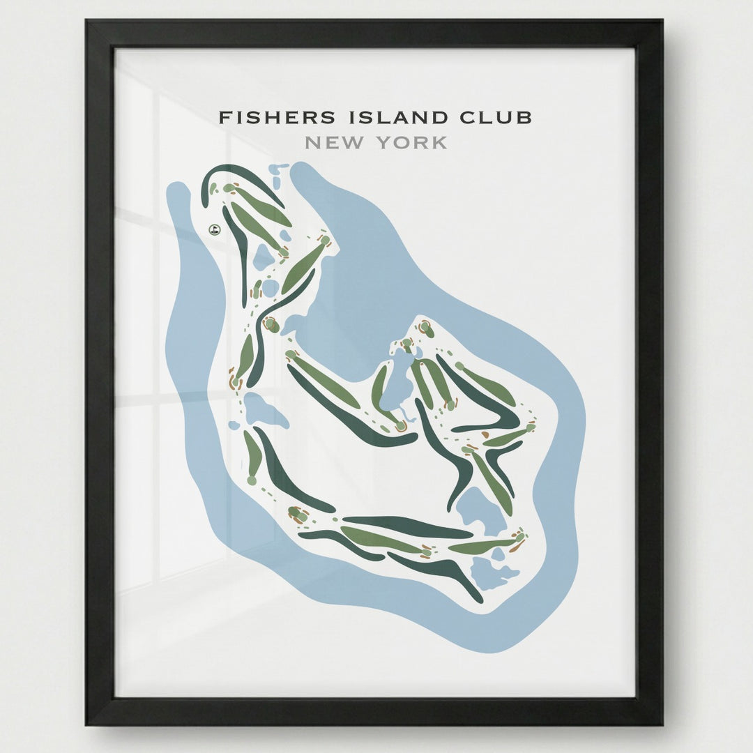 Fishers Island Club, New York - Printed Golf Courses