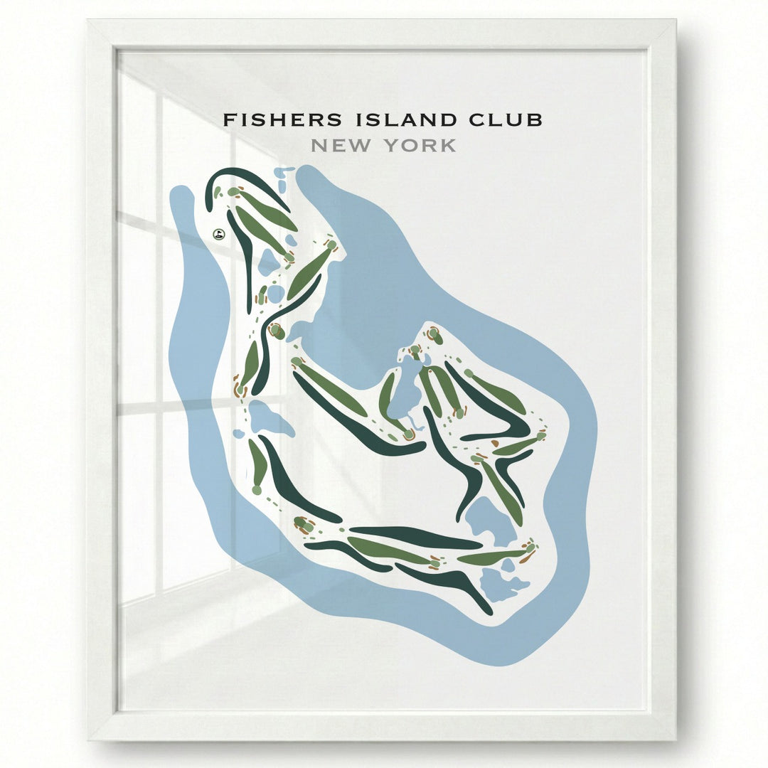 Fishers Island Club, New York - Printed Golf Courses