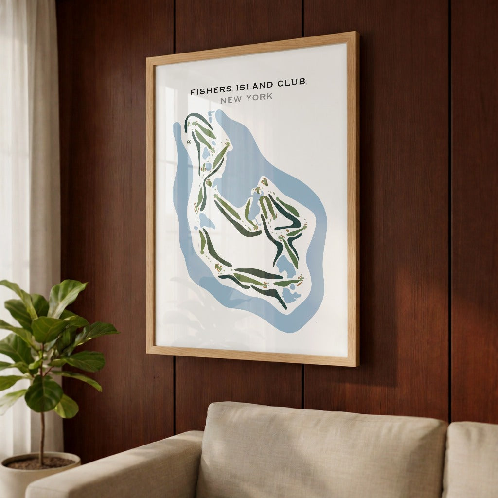 Fishers Island Club, New York - Printed Golf Courses