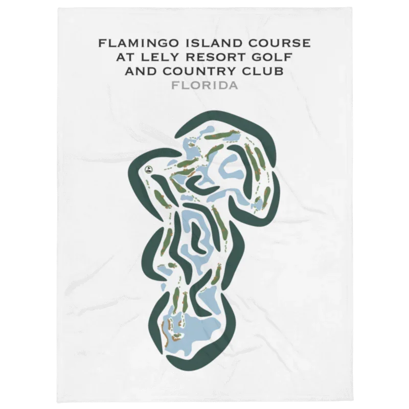 Flamingo Island Course at Lely Resort Golf & Country Club, Florida - Printed Golf Courses