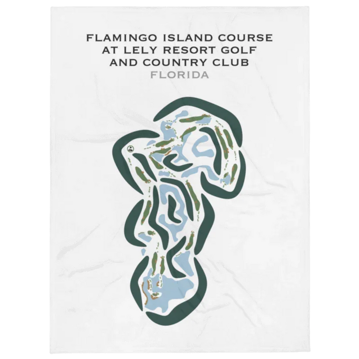 Flamingo Island Course at Lely Resort Golf & Country Club, Florida - Printed Golf Courses