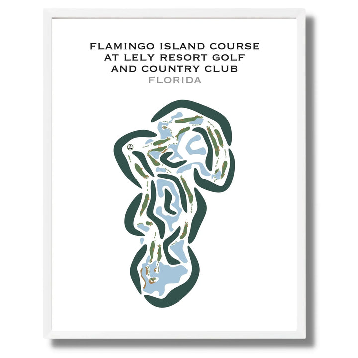 Flamingo Island Course at Lely Resort Golf & Country Club, Florida - Printed Golf Courses