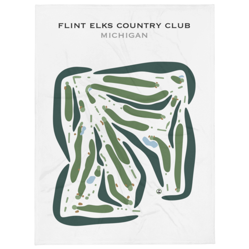 Flint Elks Country Club, Michigan - Printed Golf Courses