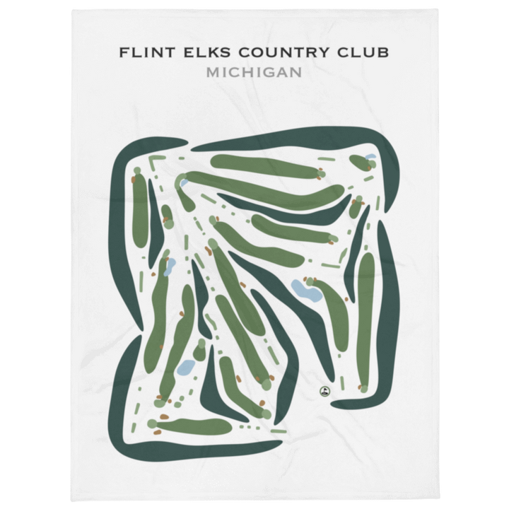 Flint Elks Country Club, Michigan - Printed Golf Courses