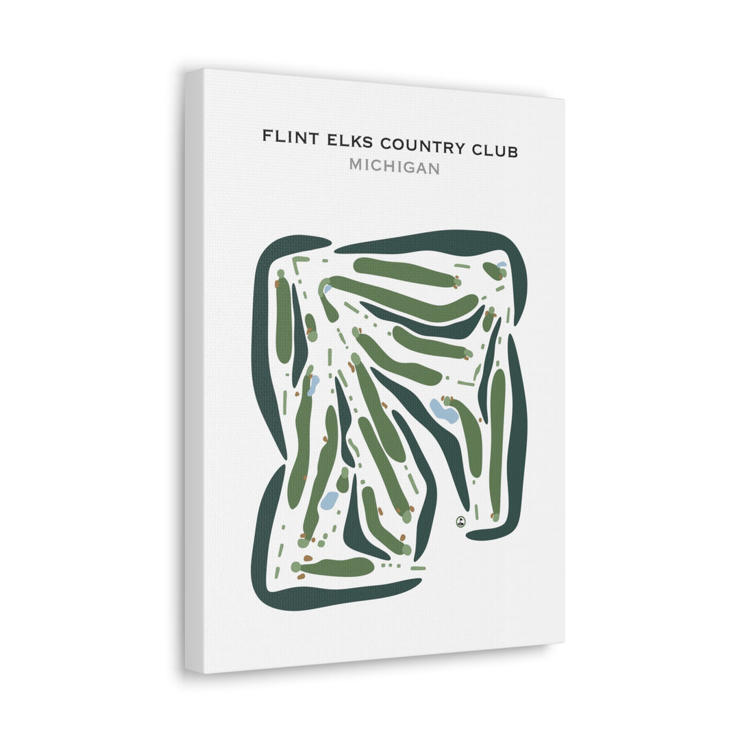 Flint Elks Country Club, Michigan - Printed Golf Courses