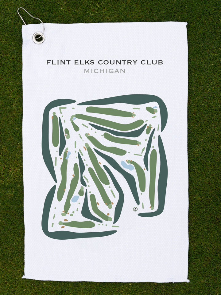 Flint Elks Country Club, Michigan - Printed Golf Courses