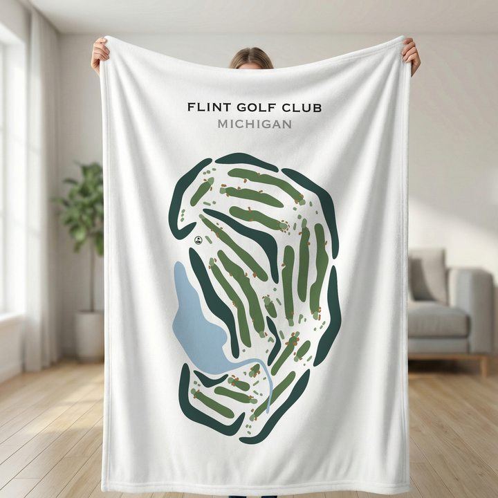 Flint Golf Club, Michigan - Printed Golf Courses