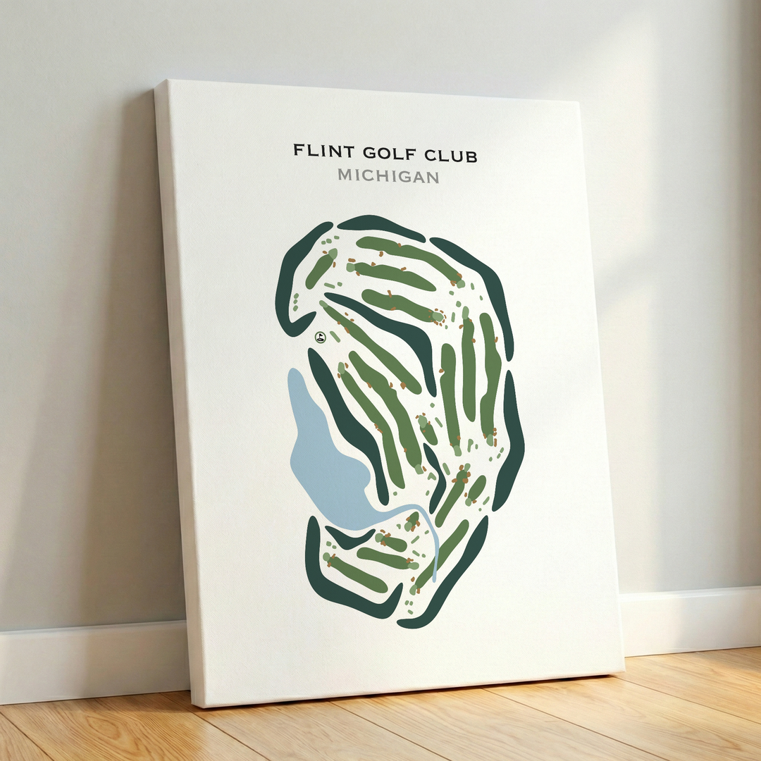 Flint Golf Club, Michigan - Printed Golf Courses
