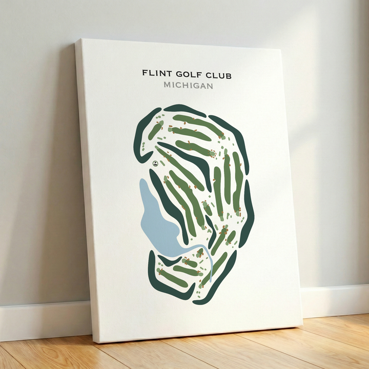 Flint Golf Club, Michigan - Printed Golf Courses