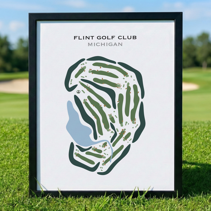 Flint Golf Club, Michigan - Printed Golf Courses