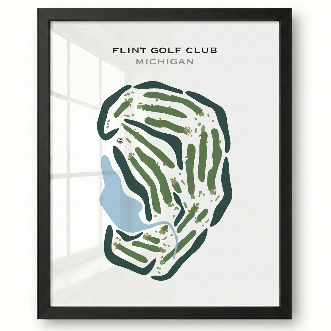 Flint Golf Club, Michigan - Printed Golf Courses