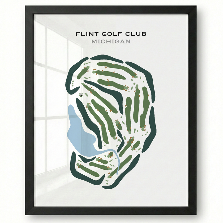 Flint Golf Club, Michigan - Printed Golf Courses