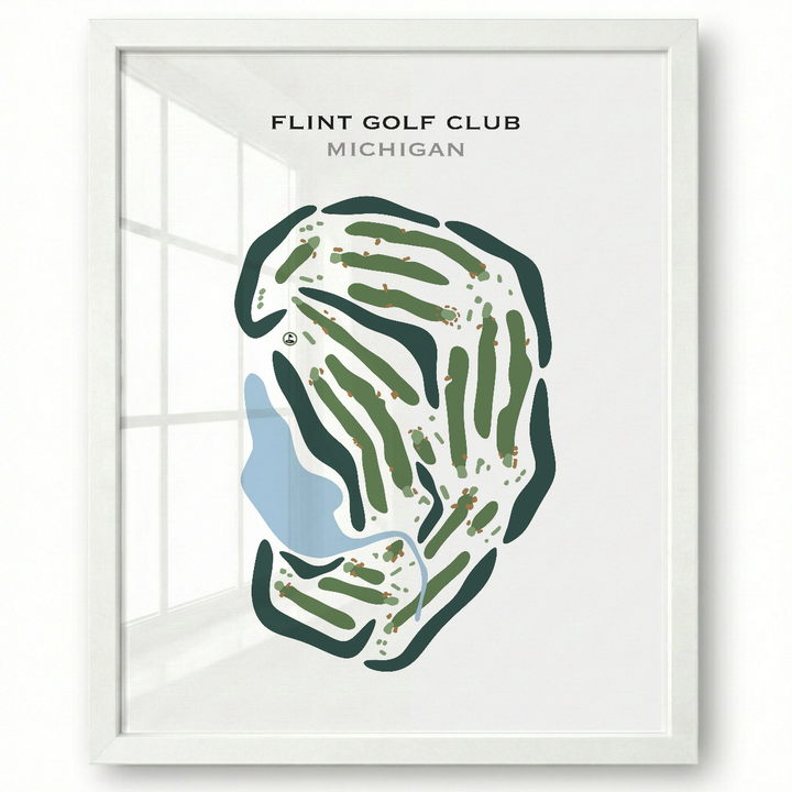 Flint Golf Club, Michigan - Printed Golf Courses