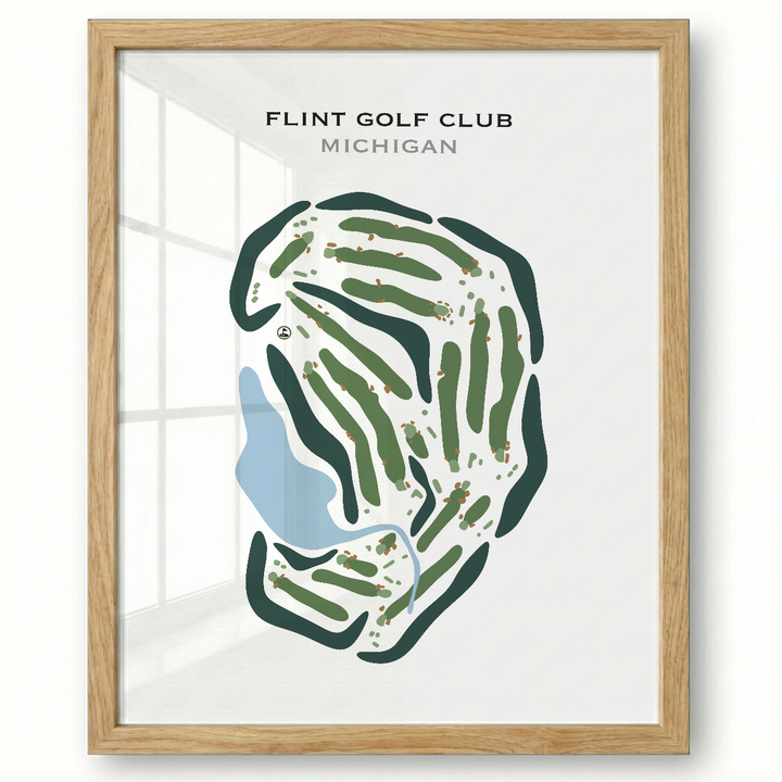 Flint Golf Club, Michigan - Printed Golf Courses