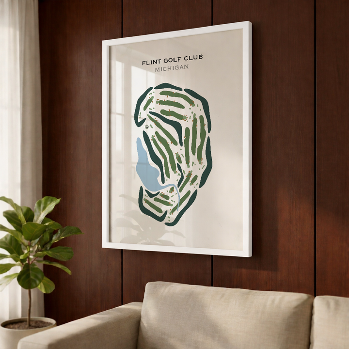 Flint Golf Club, Michigan - Printed Golf Courses