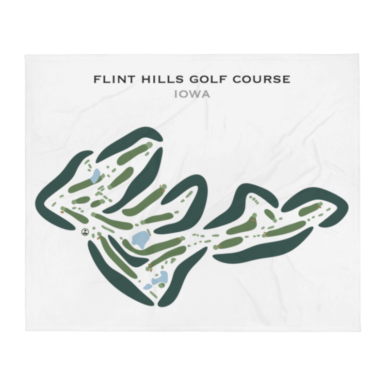 Flint Hills Golf Course, Iowa - Printed Golf Courses