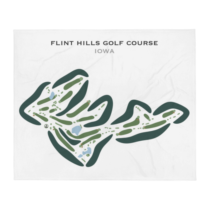 Flint Hills Golf Course, Iowa - Printed Golf Courses