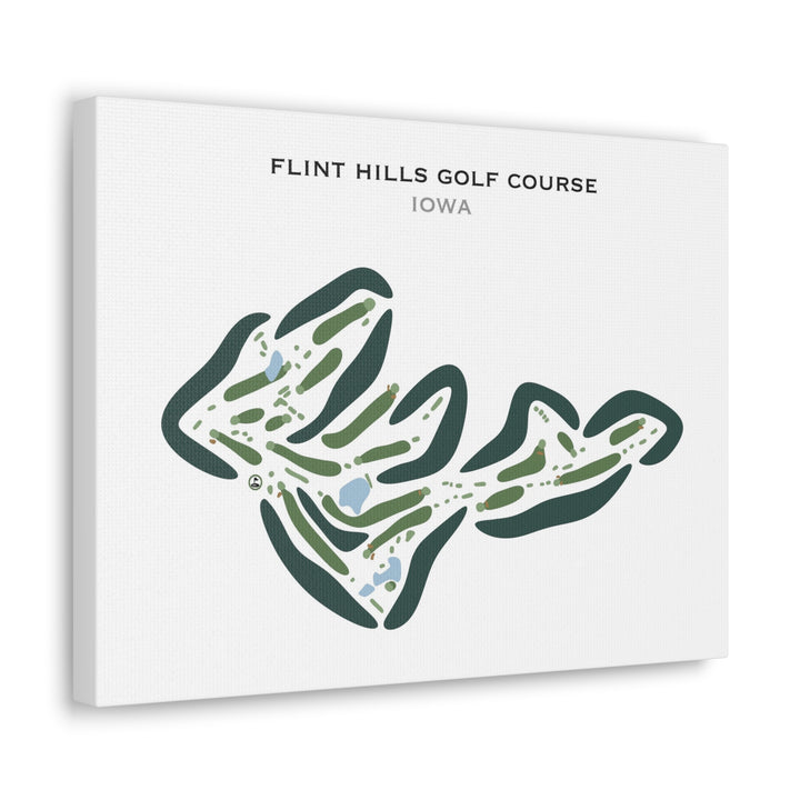 Flint Hills Golf Course, Iowa - Printed Golf Courses