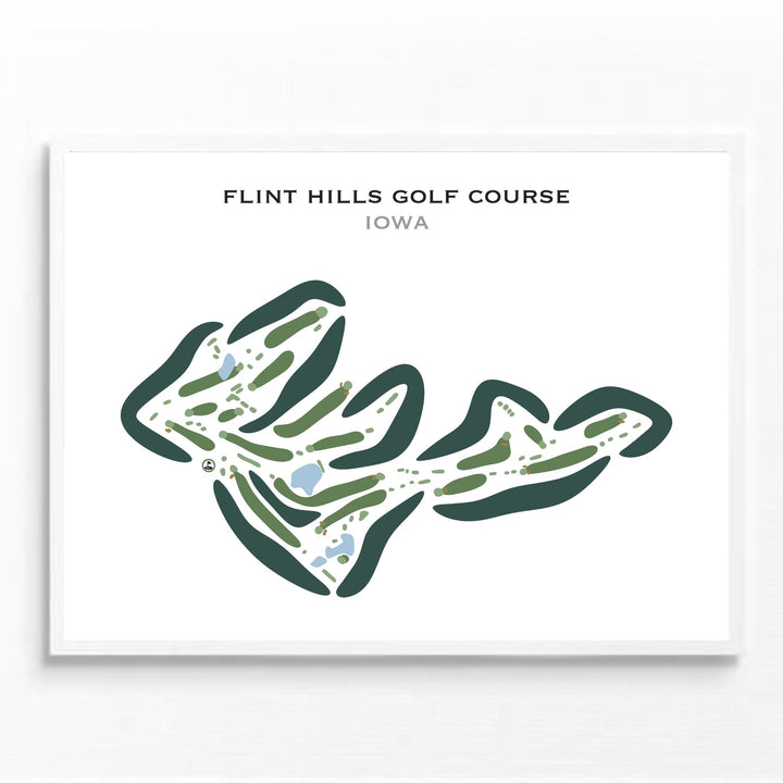 Flint Hills Golf Course, Iowa - Printed Golf Courses