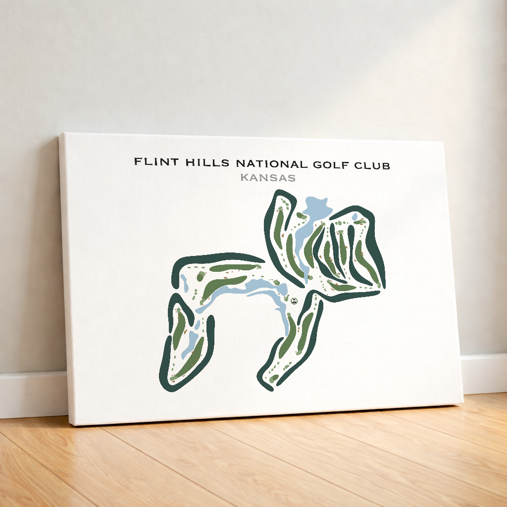 Flint Hills National Golf Club, Kansas - Printed Golf Courses