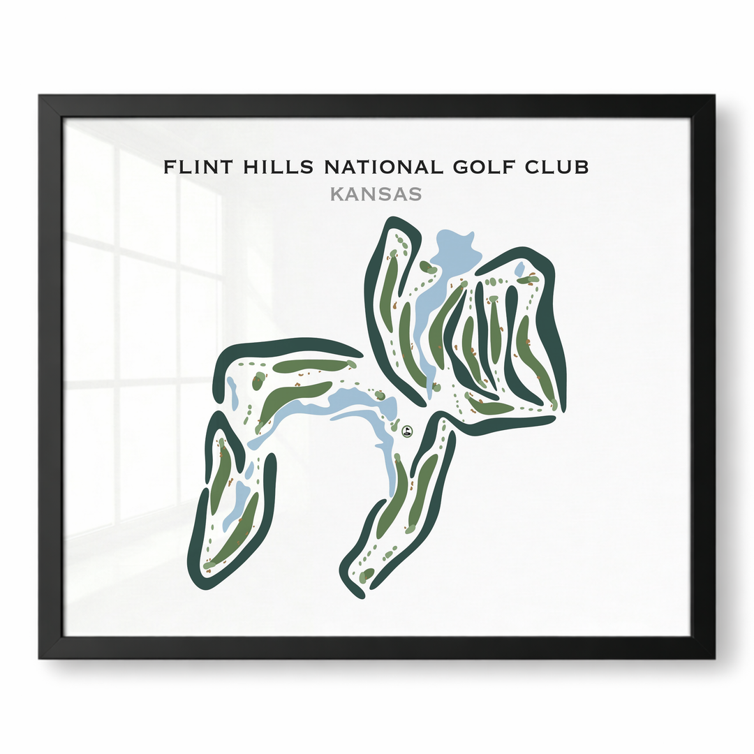 Flint Hills National Golf Club, Kansas - Printed Golf Courses