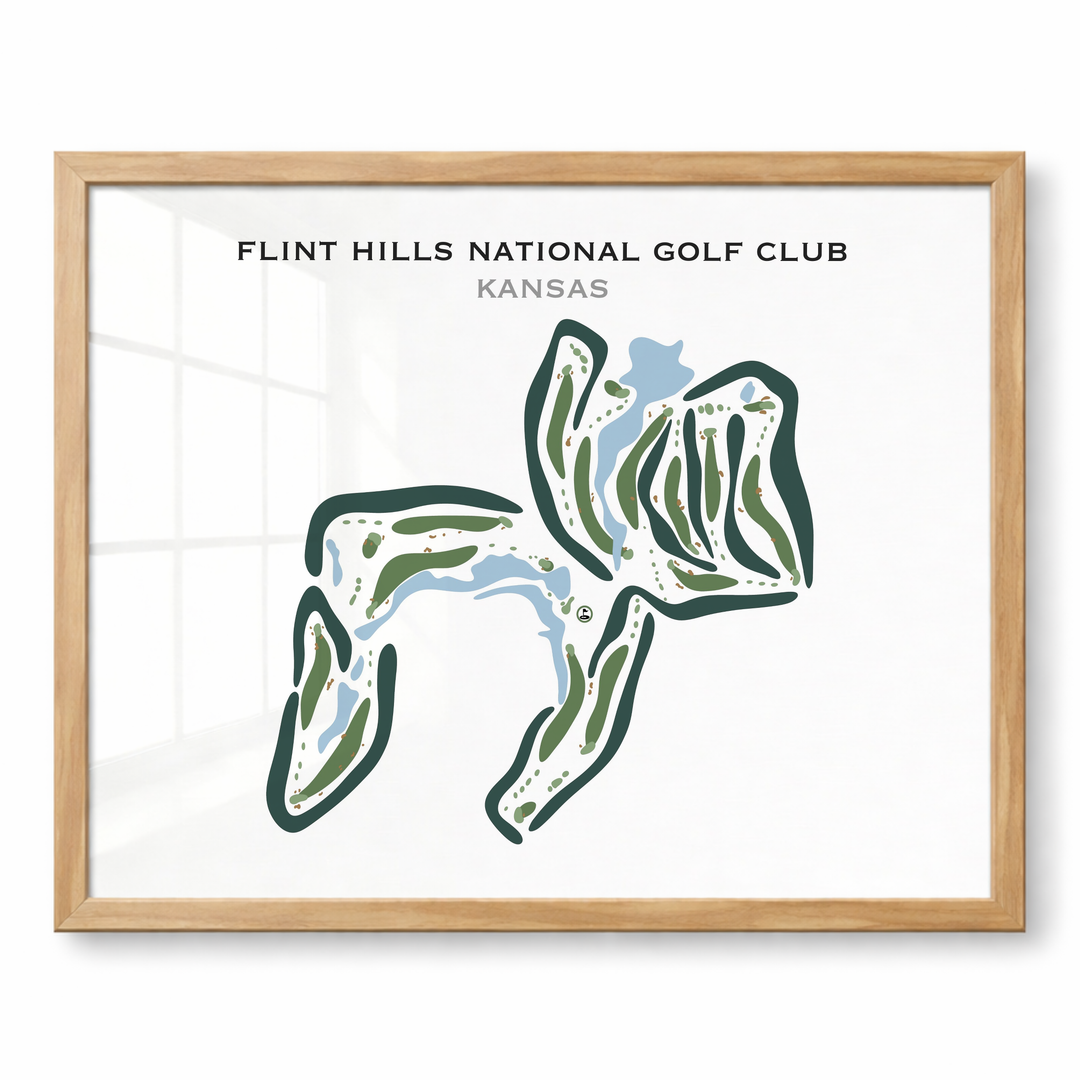 Flint Hills National Golf Club, Kansas - Printed Golf Courses