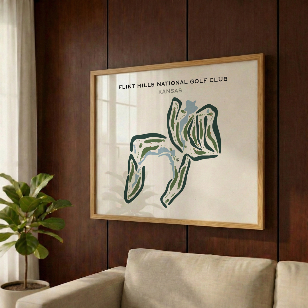 Flint Hills National Golf Club, Kansas - Printed Golf Courses