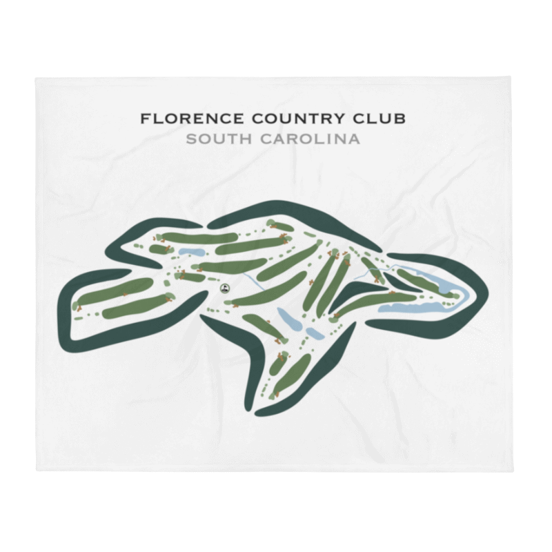 Florence Country Club, South Carolina - Printed Golf Courses