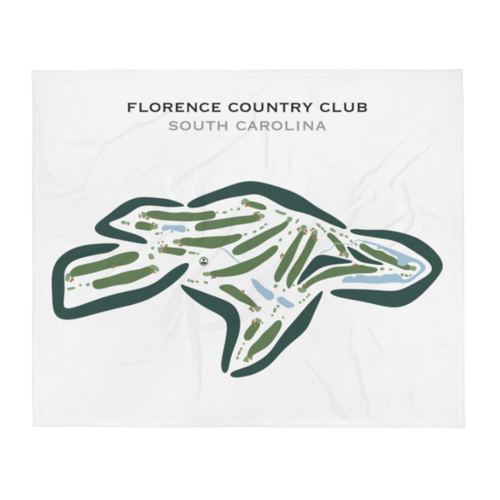 Florence Country Club, South Carolina - Printed Golf Courses