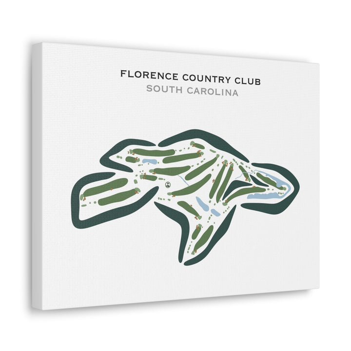 Florence Country Club, South Carolina - Printed Golf Courses