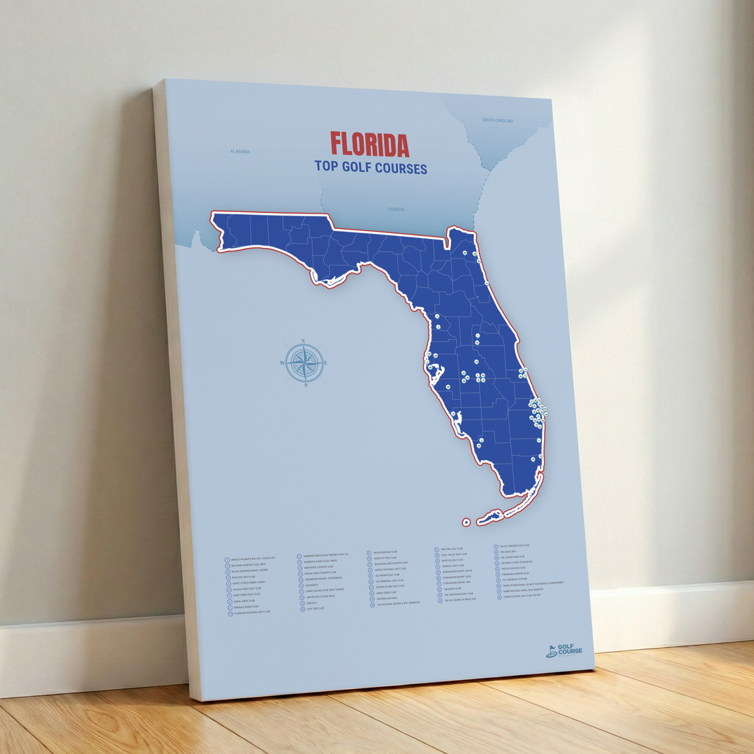 Map of Florida Golf Courses