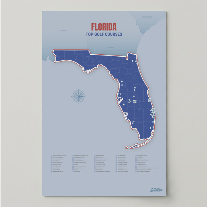 Map of Florida Golf Courses