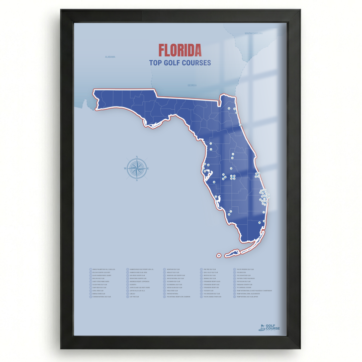 Map of Florida Golf Courses