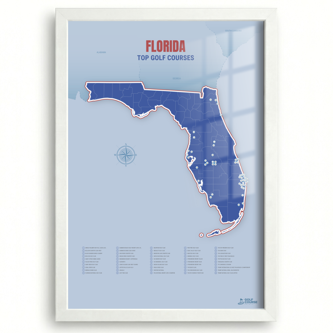Map of Florida Golf Courses