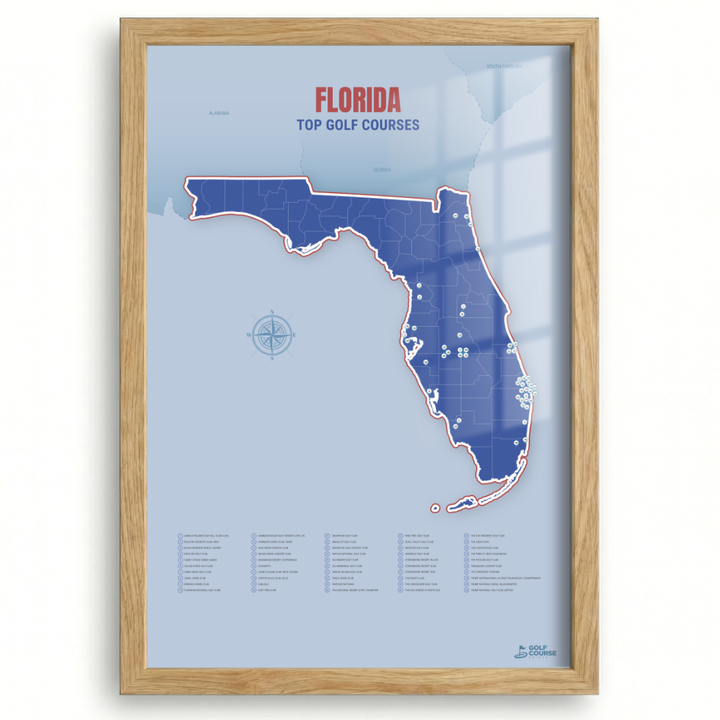 Map of Florida Golf Courses