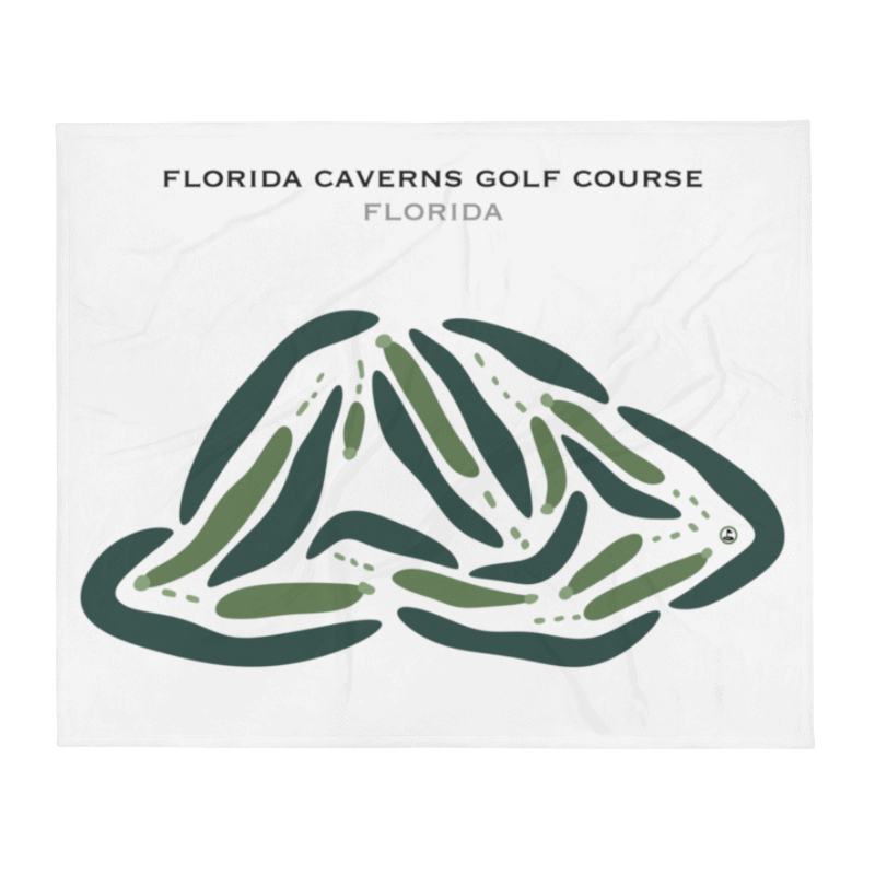Florida Caverns Golf Course, Florida - Printed Golf Courses