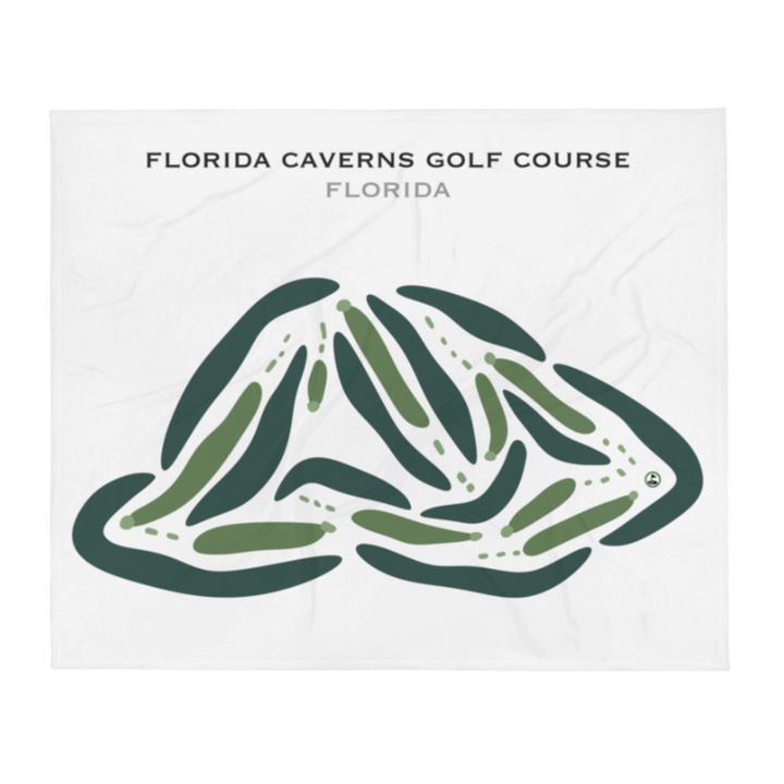Florida Caverns Golf Course, Florida - Printed Golf Courses
