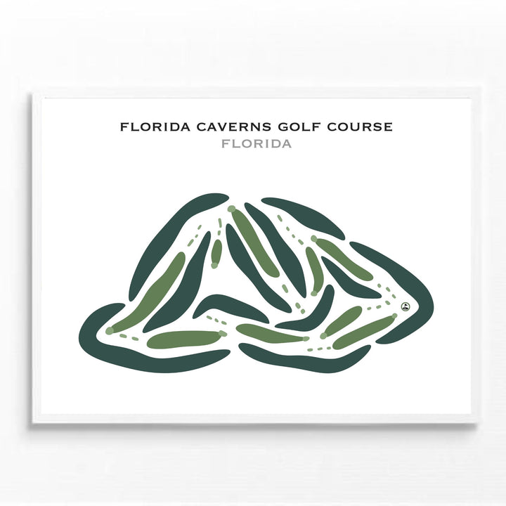 Florida Caverns Golf Course, Florida - Printed Golf Courses