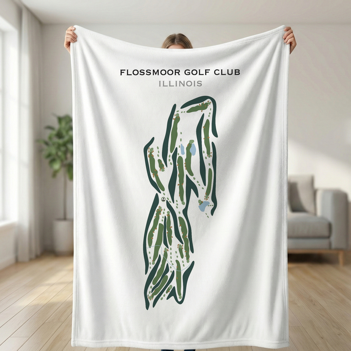 Flossmoor Golf Club, Illinois - Printed Golf Courses